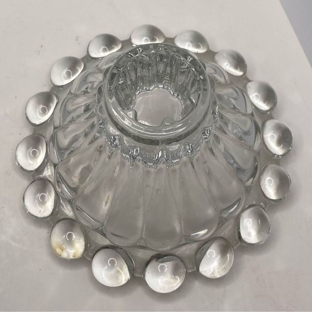 Vintage Anchor Hocking Berwick-Boopie-Clear Candle Holder (1)